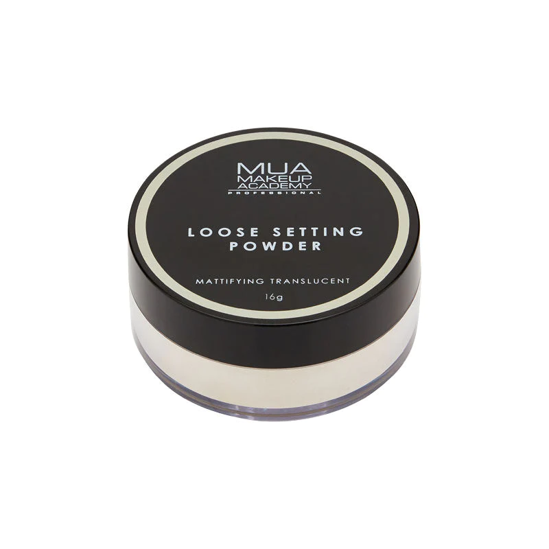 MUA PROFESSIONAL LOOSE SETTING POWDER – MATTIFYING TRANSLUCENT MUA PROFESSIONAL LOOSE SETTING POWDER - MATTIFYING TRANSLUCENT